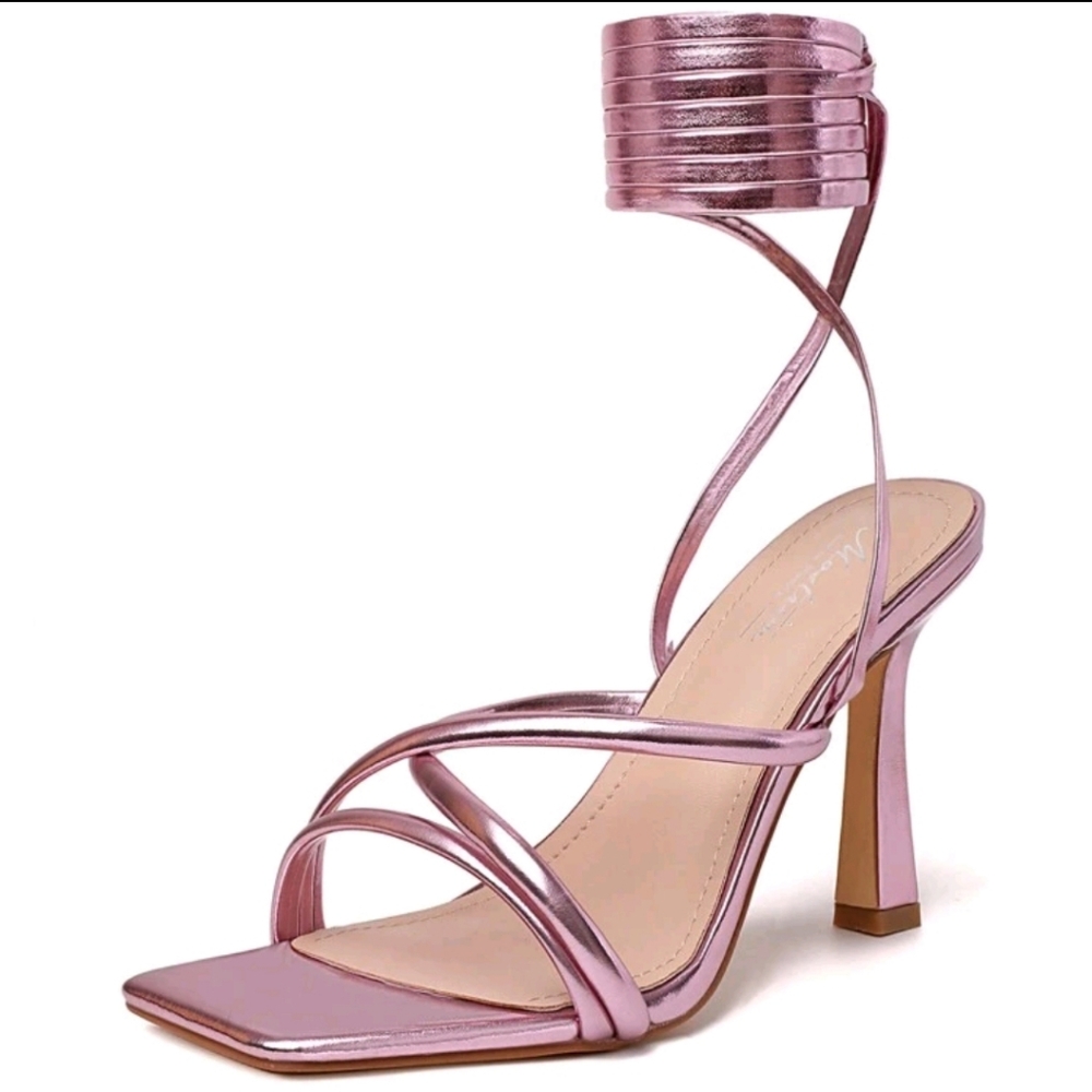 Laced Up Strappy Heels